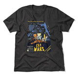 Cat Wars - May The Cat Mint Be With You Men/Unisex T-Shirt in Dark Grey Heather color