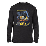 Cat Wars - May The Cat Mint Be With You Men/Unisex Drop Shoulder Sweatshirt in Dark Grey Heather color