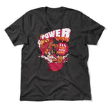 Power Loops Men/Unisex T-Shirt in Dark Grey Heather color