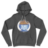 Send Noods Hoodie in Dark Grey Heather color