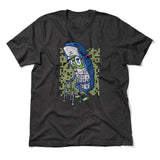 Old Nokia Cellphone Men/Unisex T-Shirt in Dark Grey Heather color