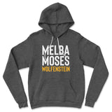 Melba Moses Wolfenstein Hoodie in Dark Grey Heather color