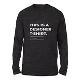 Designer Tshirt Men/Unisex Drop Shoulder Sweatshirt in Dark Grey Heather color