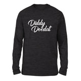 Diddy Doodat Men/Unisex Drop Shoulder Sweatshirt in Dark Grey Heather color