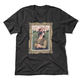 Monalisa Helmet Men/Unisex T-Shirt in Dark Grey Heather color