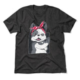 French Bulldog Men/Unisex T-Shirt in Dark Grey Heather color