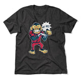 Dancing Monkey Jackson Men/Unisex T-Shirt in Dark Grey Heather color