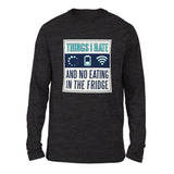 Things I Hate Men/Unisex Drop Shoulder Sweatshirt in Dark Grey Heather color