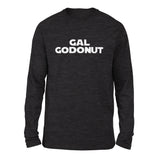 Gal Godonut Men/Unisex Drop Shoulder Sweatshirt in Dark Grey Heather color