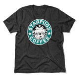 Starpugs Coffee Men/Unisex T-Shirt in Dark Grey Heather color
