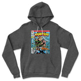 Comic Cover - Hamsters Hoodie in Dark Grey Heather color