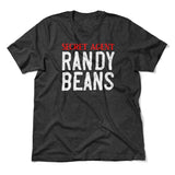 Secret Agent Randy Beans Men/Unisex T-Shirt in Dark Grey Heather color