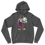 Dancing Monkey Jackson Hoodie in Dark Grey Heather color
