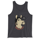 Kendrick Llama Men/Unisex Tank in Dark Grey color