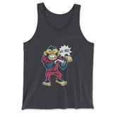 Dancing Monkey Jackson Men/Unisex Tank in Dark Grey color