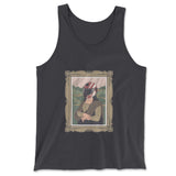 Monalisa Helmet Men/Unisex Tank in Dark Grey color
