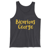 Bicurious George Men/Unisex Tank in Dark Grey color