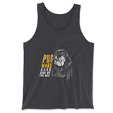 Darth Pug Men/Unisex Tank in Dark Grey color
