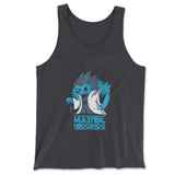 Master Hedgehog Men/Unisex Tank in Dark Grey color