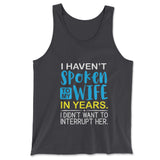 My Wife Knows Everything Men/Unisex Tank in Dark Grey color