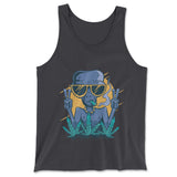 Alien Joint Men/Unisex Tank in Dark Grey color