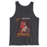Cat Wars - Revenge Of The Dog Men/Unisex Tank in Dark Grey color
