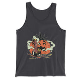 Baked Pumpkin Men/Unisex Tank in Dark Grey color