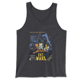 Cat Wars - May The Cat Mint Be With You Men/Unisex Tank in Dark Grey color