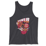 Power Loops Men/Unisex Tank in Dark Grey color