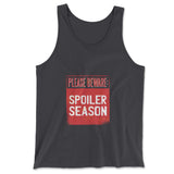 Spoiler Alert Men/Unisex Tank in Dark Grey color