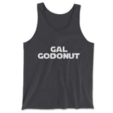 Gal Godonut Men/Unisex Tank in Dark Grey color