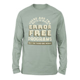 How Many Ways To Write Error Free Programs Men/Unisex Drop Shoulder Sweatshirt in Dusty Blue color
