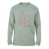 Physics Formula Men/Unisex Drop Shoulder Sweatshirt in Dusty Blue color