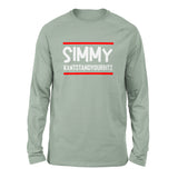 Simmy Kantstandyourbitz Men/Unisex Drop Shoulder Sweatshirt in Dusty Blue color