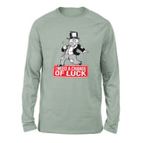 Change Luck Monopoly Parody Men/Unisex Drop Shoulder Sweatshirt in Dusty Blue color