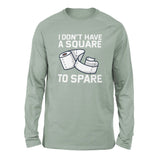 I Don't Have A Square To Spare Men/Unisex Drop Shoulder Sweatshirt in Dusty Blue color