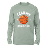 Cranjus Mcbasketball Men/Unisex Drop Shoulder Sweatshirt in Dusty Blue color