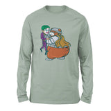 Iam Bearman Men/Unisex Drop Shoulder Sweatshirt in Dusty Blue color