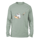 Creation Of Adam - Toilet Paper Men/Unisex Drop Shoulder Sweatshirt in Dusty Blue color
