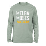 Melba Moses Wolfenstein Men/Unisex Drop Shoulder Sweatshirt in Dusty Blue color