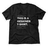 Designer Tshirt Men/Unisex T-Shirt in Heather Black color