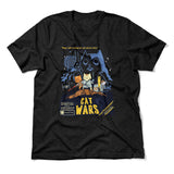 Cat Wars - May The Cat Mint Be With You Men/Unisex T-Shirt in Heather Black color