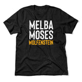Melba Moses Wolfenstein Men/Unisex T-Shirt in Heather Black color