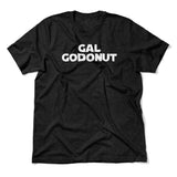 Gal Godonut Men/Unisex T-Shirt in Heather Black color