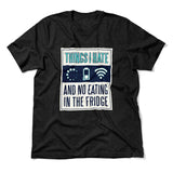 Things I Hate Men/Unisex T-Shirt in Heather Black color