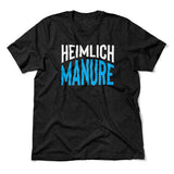 Heimlich Manure Men/Unisex T-Shirt in Heather Black color