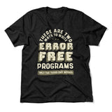 How Many Ways To Write Error Free Programs Men/Unisex T-Shirt in Heather Black color