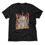 Natural Born Chiller Men/Unisex T-Shirt in Heather Black color