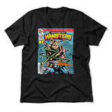 Comic Cover - Hamsters Men/Unisex T-Shirt in Heather Black color