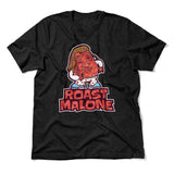 Roast Malone Men/Unisex T-Shirt in Heather Black color